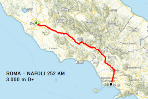 1^ tappa Roma - Napoli 252 km